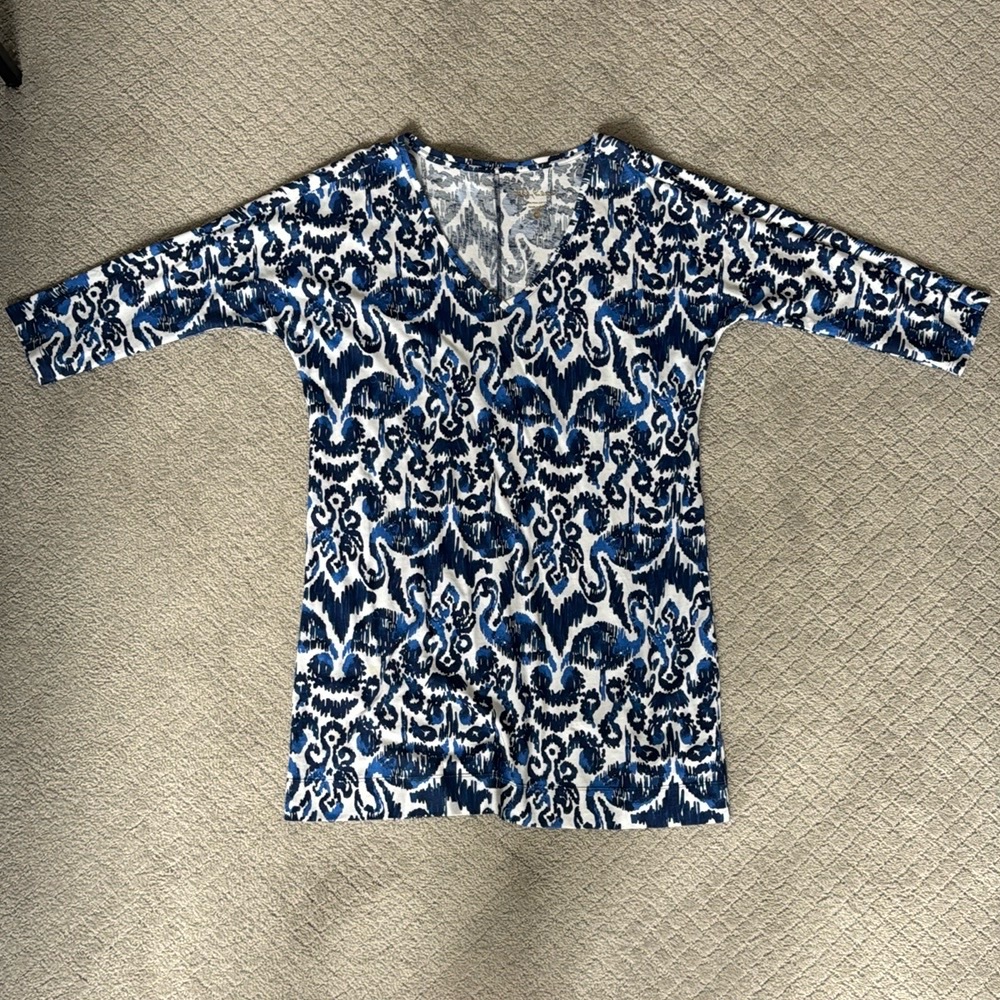 Lilly Pulitzer Blue and White Cori Dress